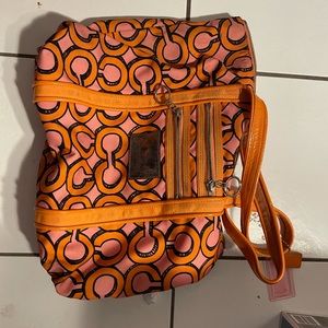Coach Poppy orange tote bag